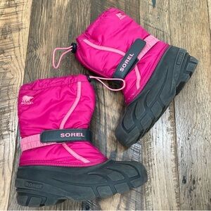 Sorel Waterproof Wintet Snowboots, Girls Size 4